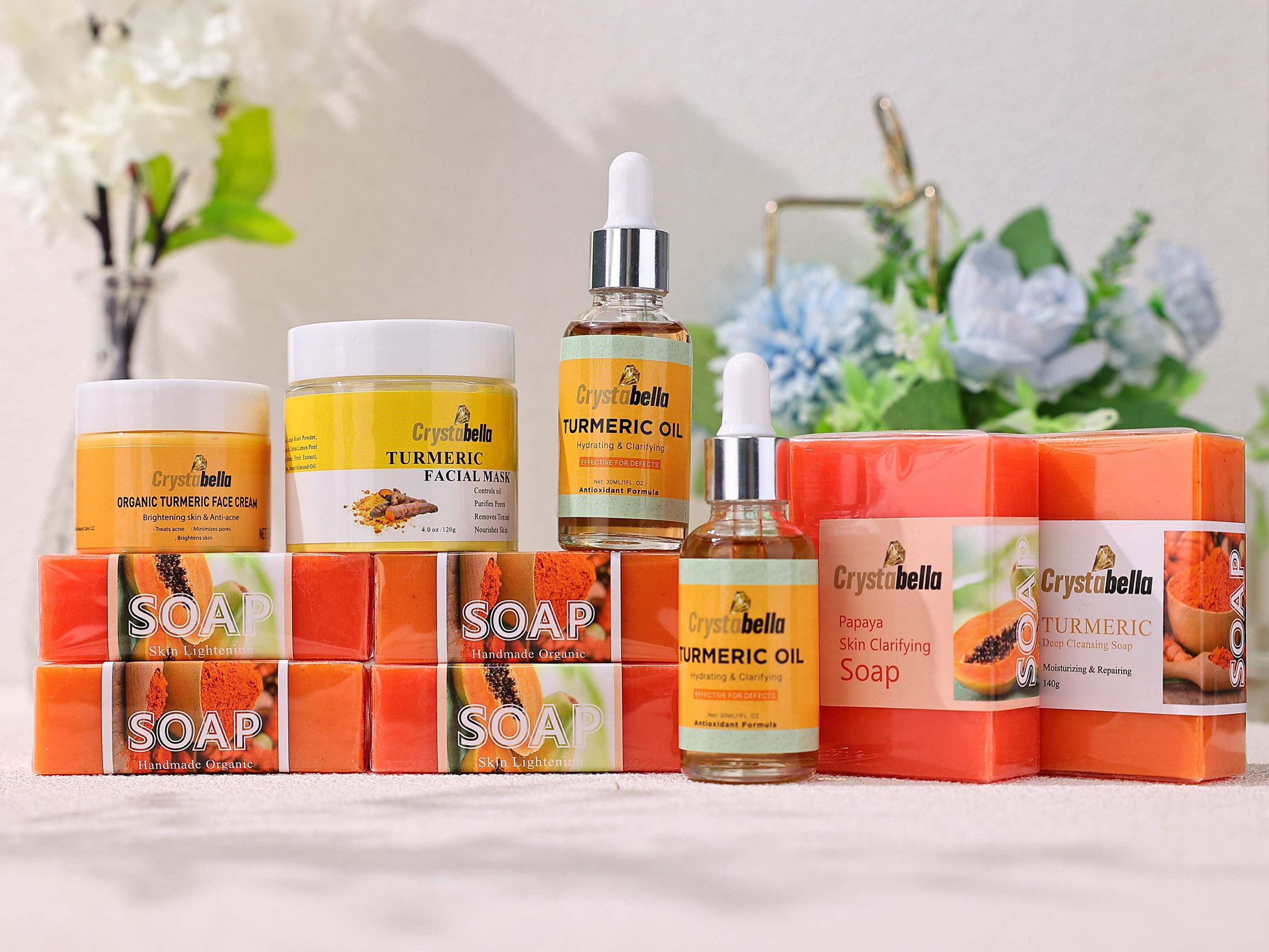 Organic Turmeric Kit - Anti-aging and Skin clarifying.