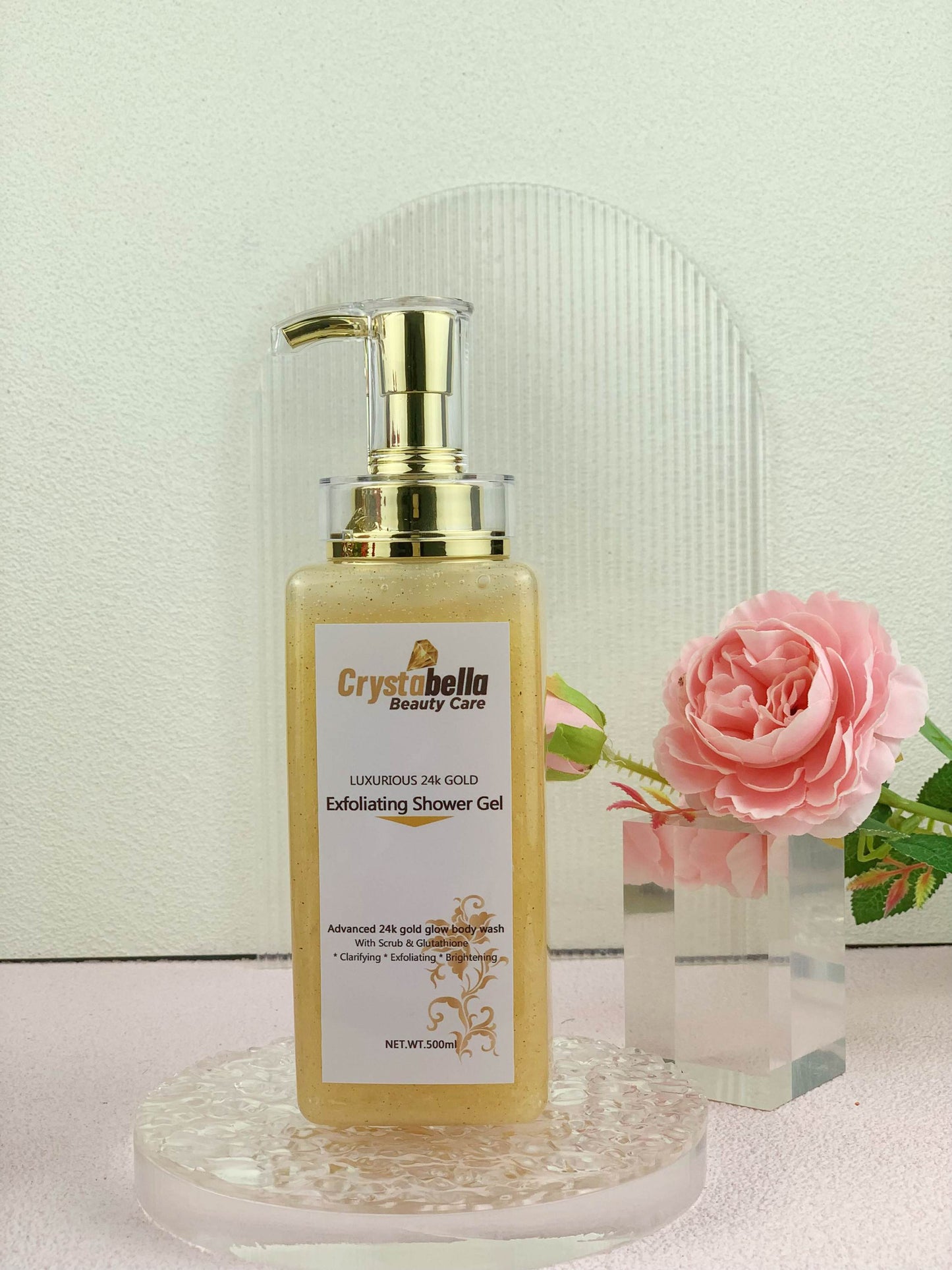 Luxurious 24k Gold - Exfoliating Shower gel - 500ml