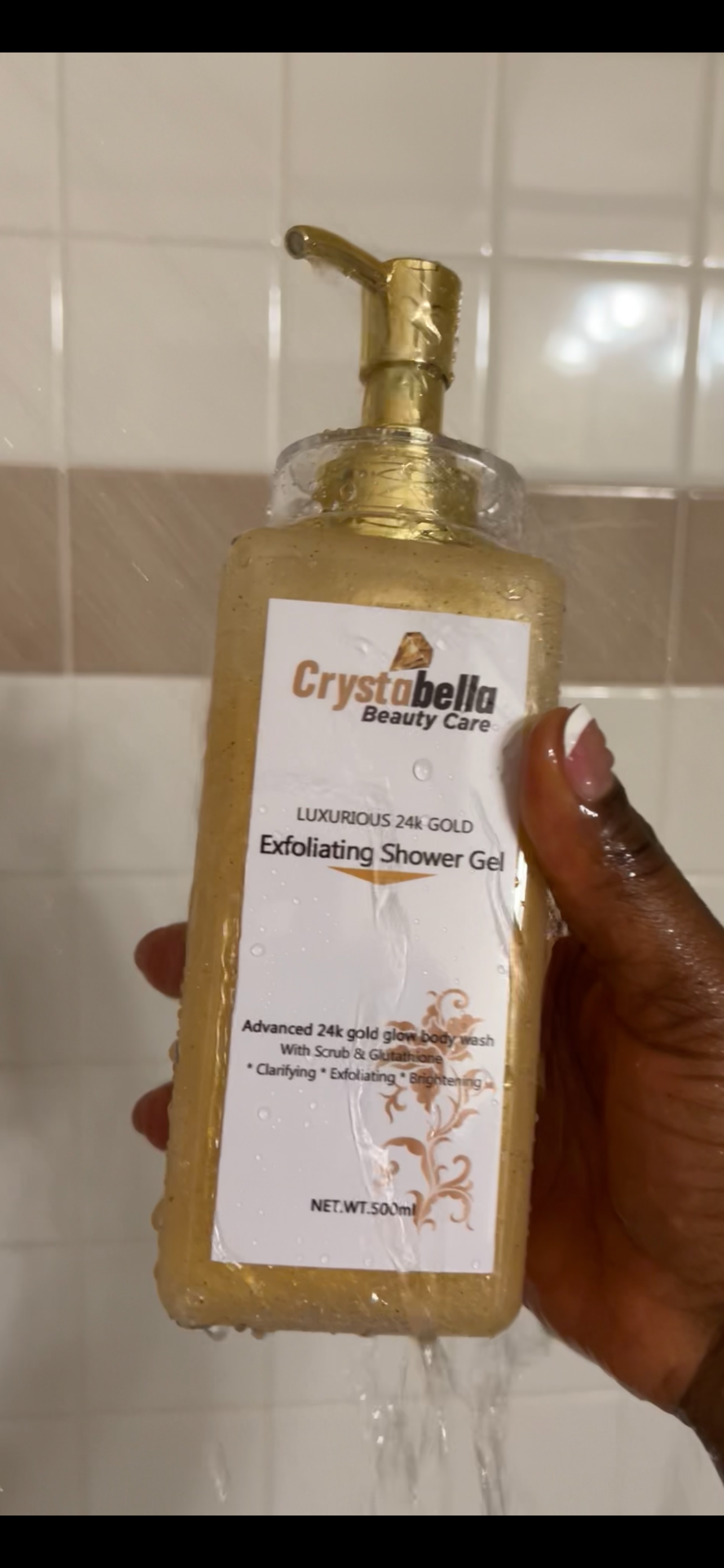 Luxurious 24k Gold - Exfoliating Shower gel - 500ml