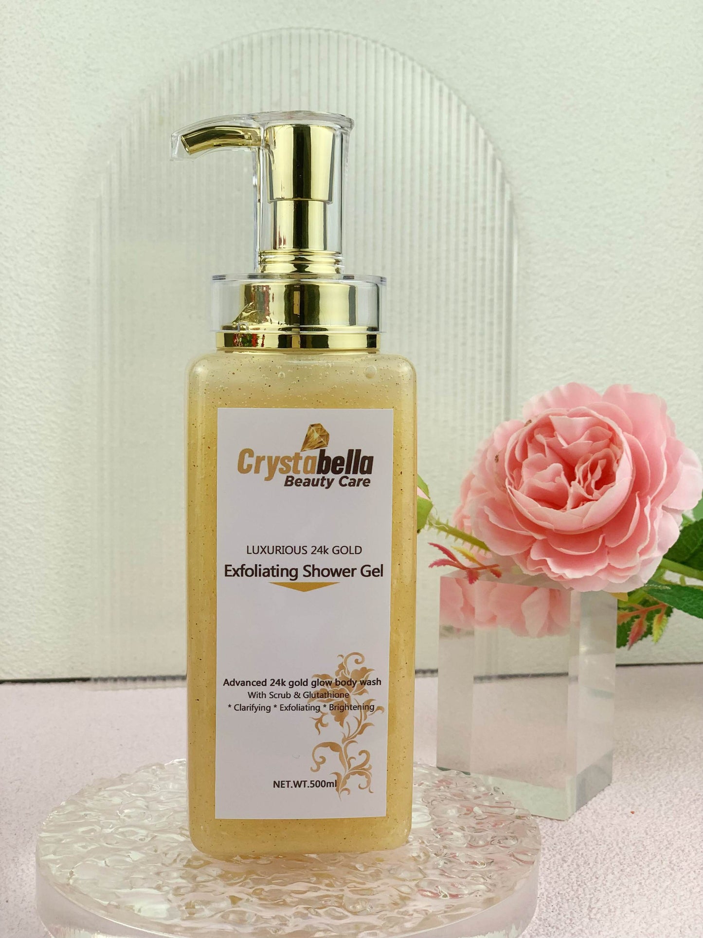 Luxurious 24k Gold - Exfoliating Shower gel - 500ml